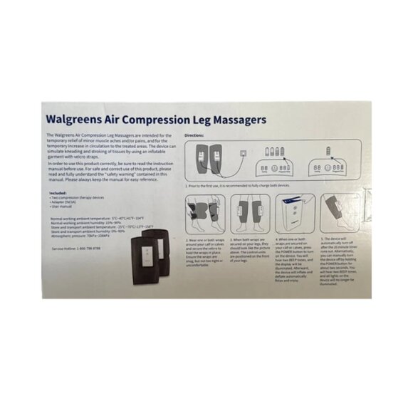 Therapeutic Air Compression Leg Massager Walgreens - 1.0 ea - NEW - Picture 2 of 2